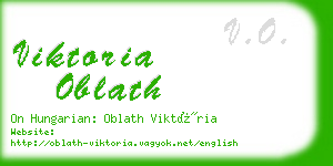 viktoria oblath business card